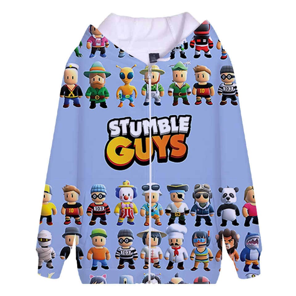 New 2023 New Stumble Guys Hoodies Men Women Casual Streetwear Hip Hop Sweatshrits Boys Girls Cartoon 1 - Stumble Guys Plush
