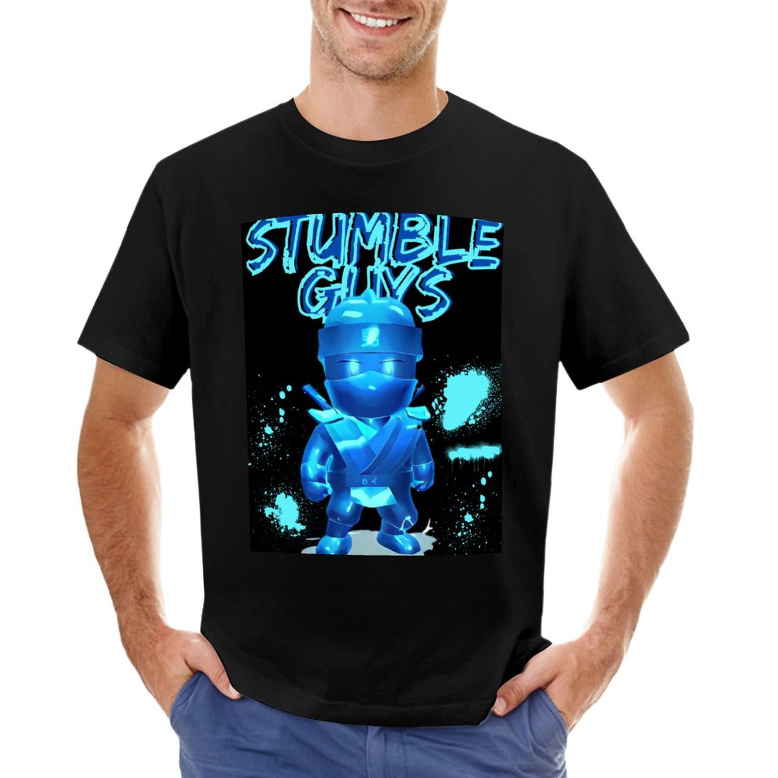 STUMBLE GUYS T Shirt cute tops plus size tops black t shirt Men s long sleeve - Stumble Guys Plush