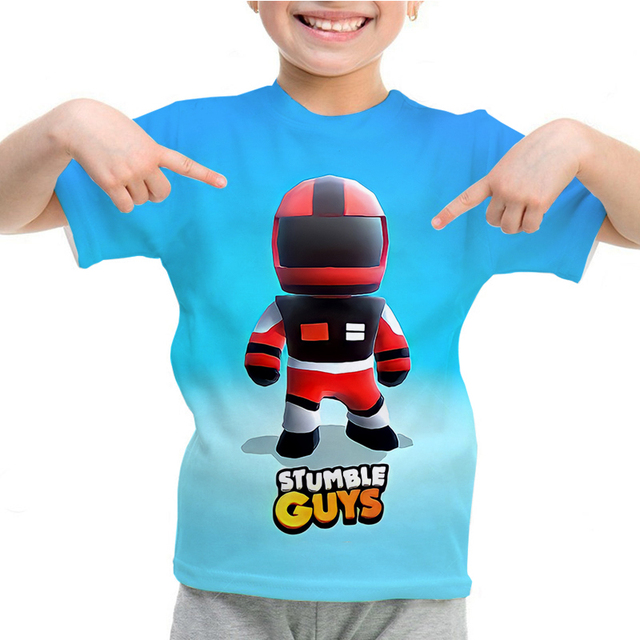 Stumble Guys T Shirt Kids O neck T shirt Anime T shirt Boys Girl Tshirt Camiseta - Stumble Guys Plush